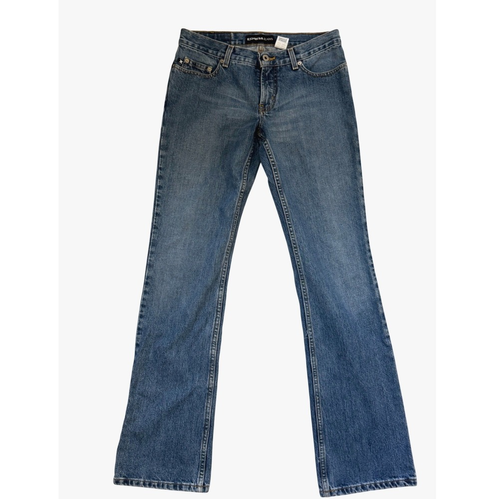 Vintage EXPRESS JEANS Womens‎ Cotton Denim Bootcut Jeans Size 5 6L Y2k 90s